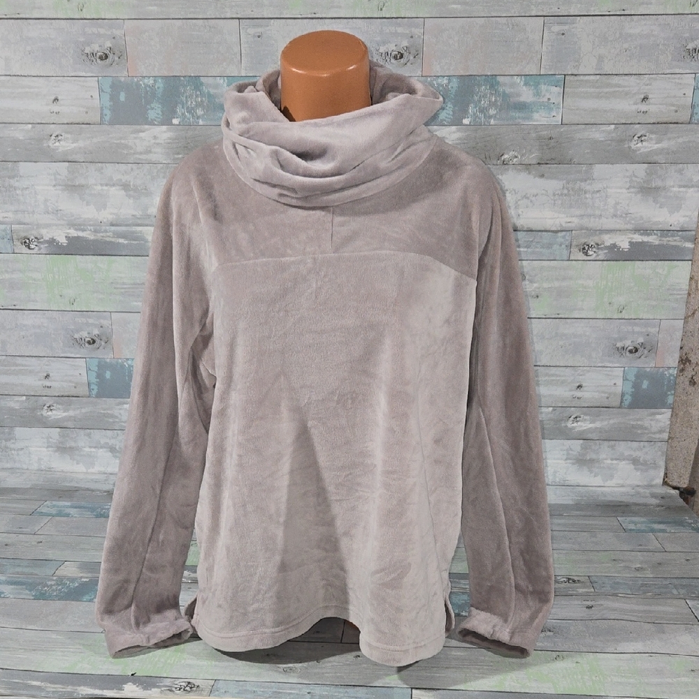 Cozy Soft BKE Long Sleeve Gray Cowl Neck Sweater/Jacket Sz Small